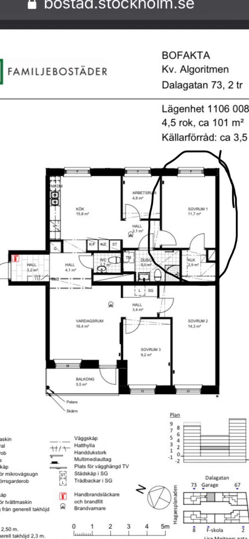 Lägenhet, 2 rum, 15 kvm, Stockholm