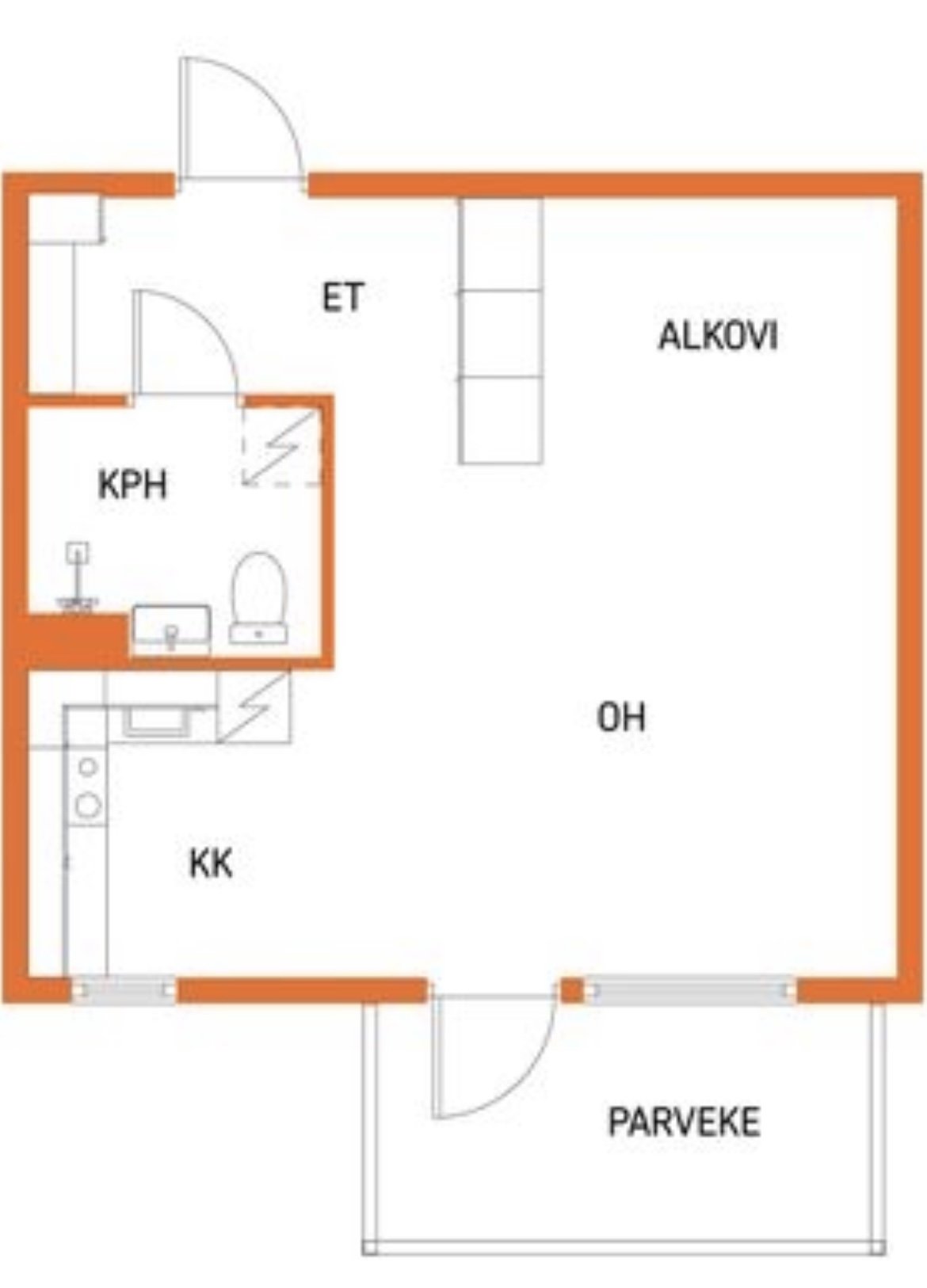 apartment at Nurmenpolku, Loimaa 2