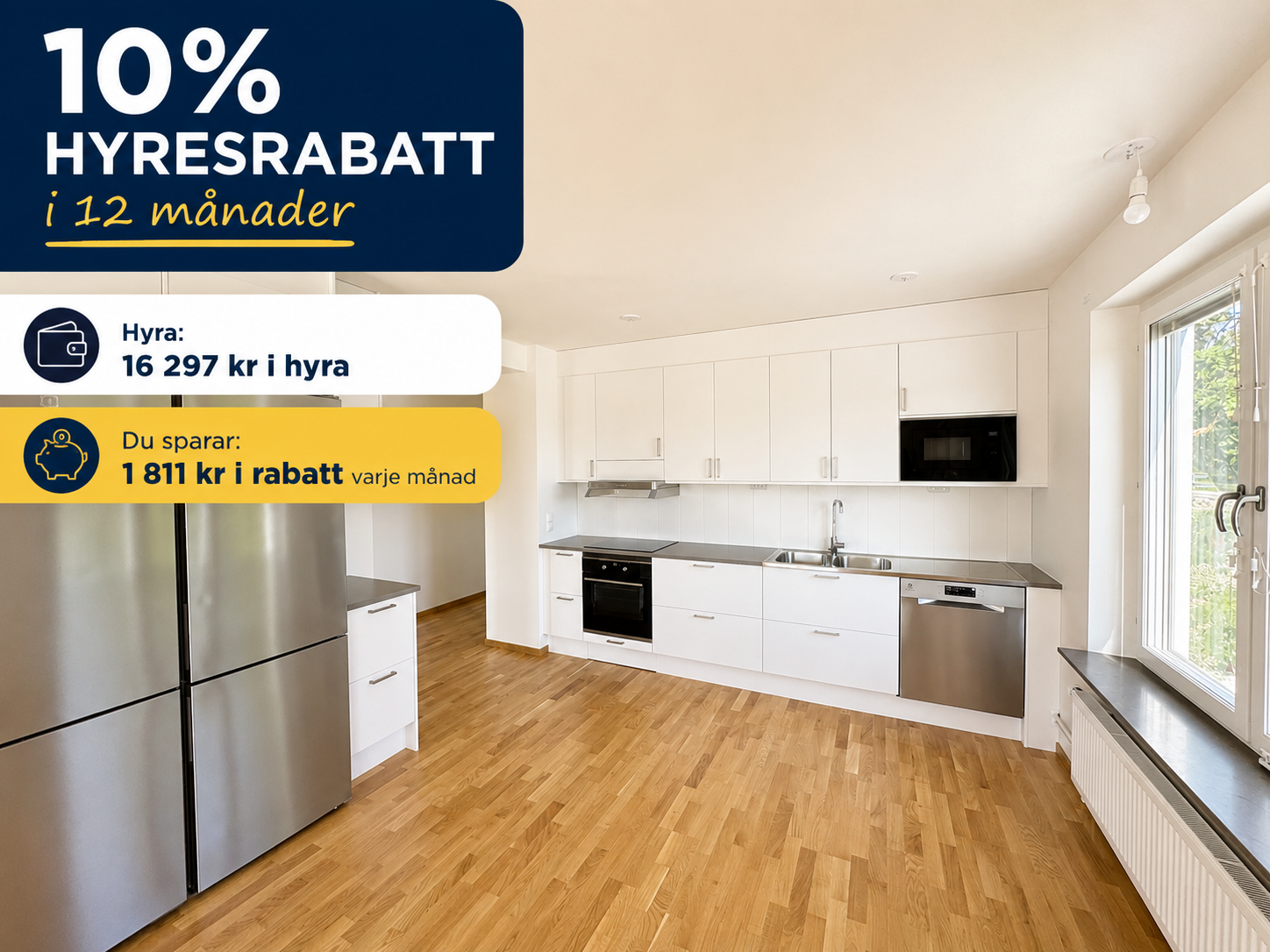 Lägenhet, 3 rooms, 78 sqm, Järfälla