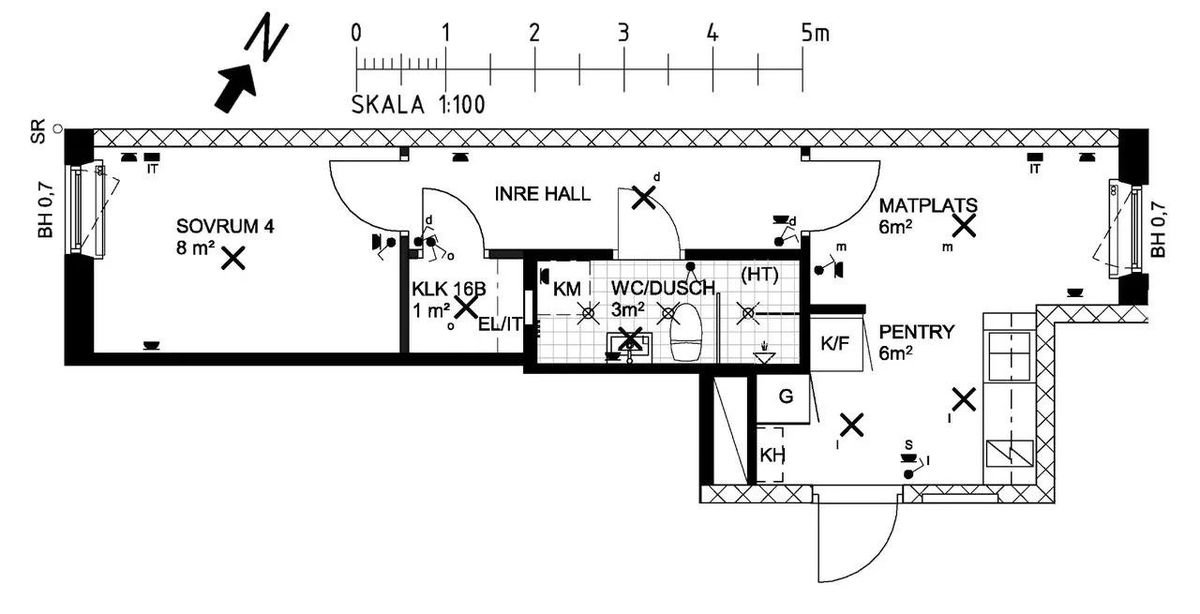 Lägenhet, 1 rooms, 30 sqm, Älvsjö