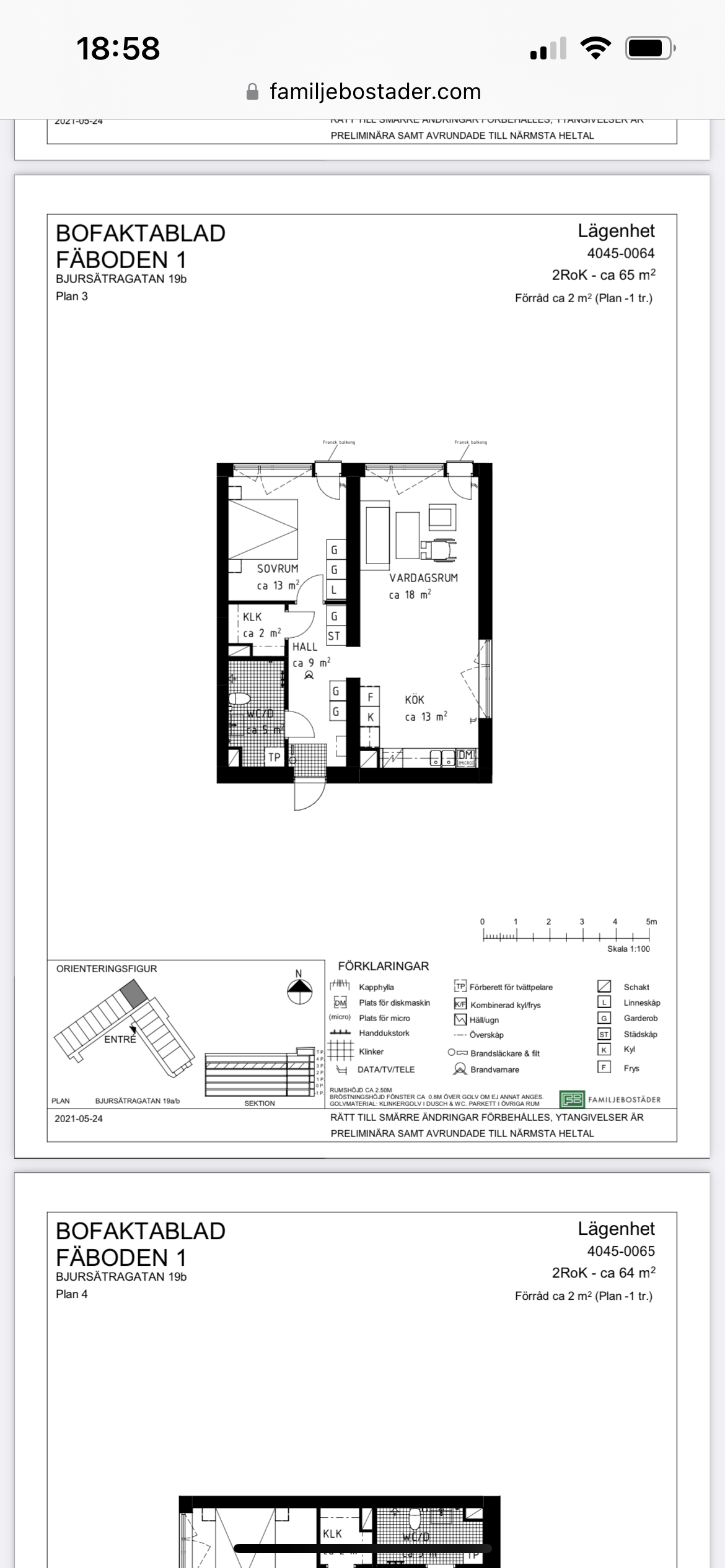 Lägenhet, 3 rooms, 65 sqm, Bandhagen