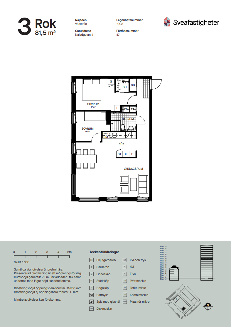 3 rok · 81 m² i Västerås – bild 24