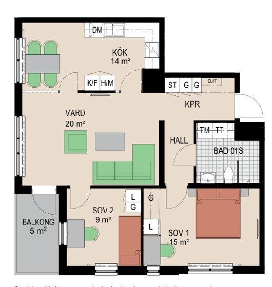 3 rok · 75 m² i Vällingby – bild 20
