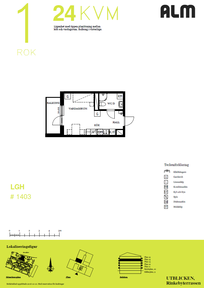 Lägenhet, 1 rooms, 25 sqm, Spånga