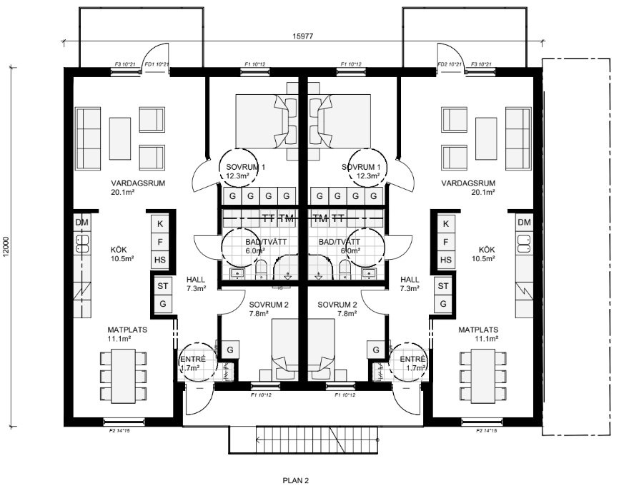 Lägenhet, 3 rooms, 81 sqm, Vinslöv