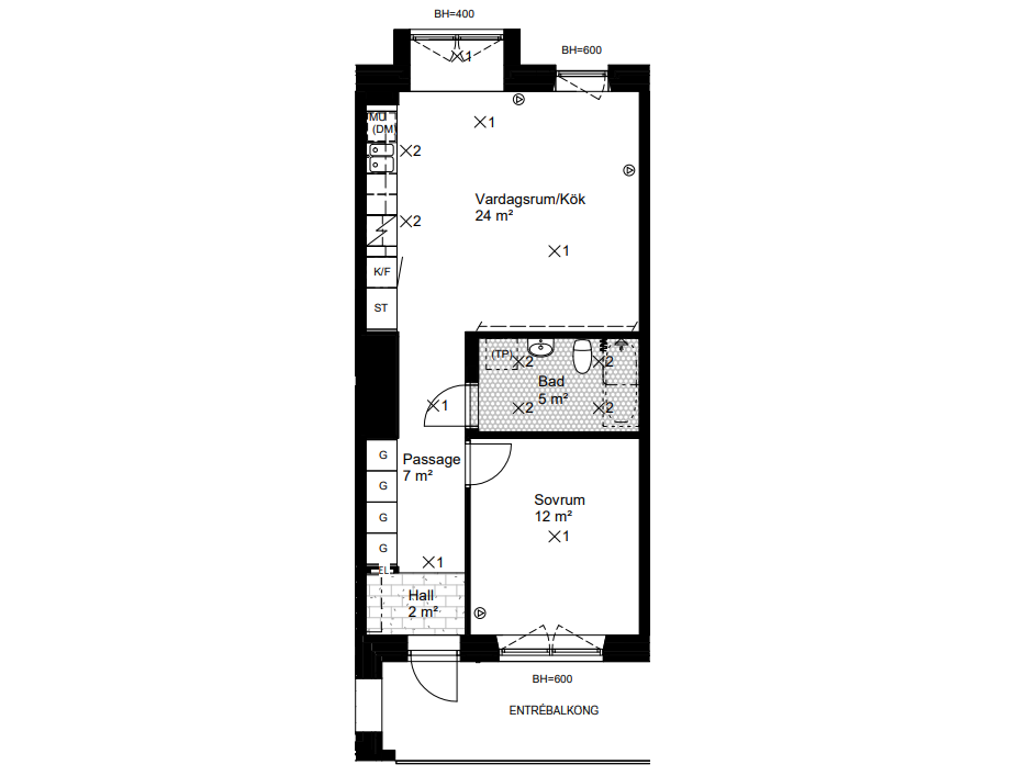 2 rok · 54 m² i Kista