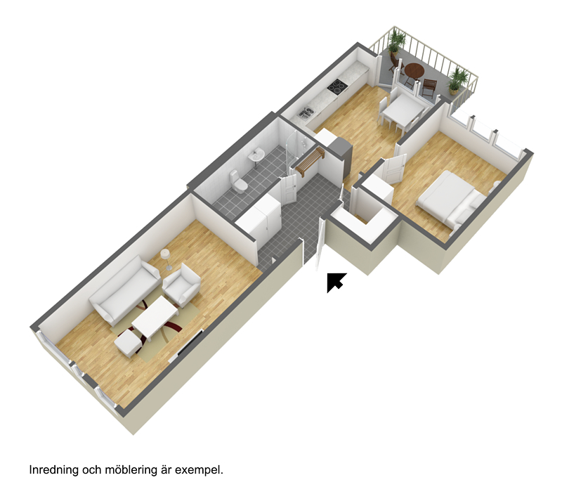 2 rok · 64 m² i Borås – bild 2