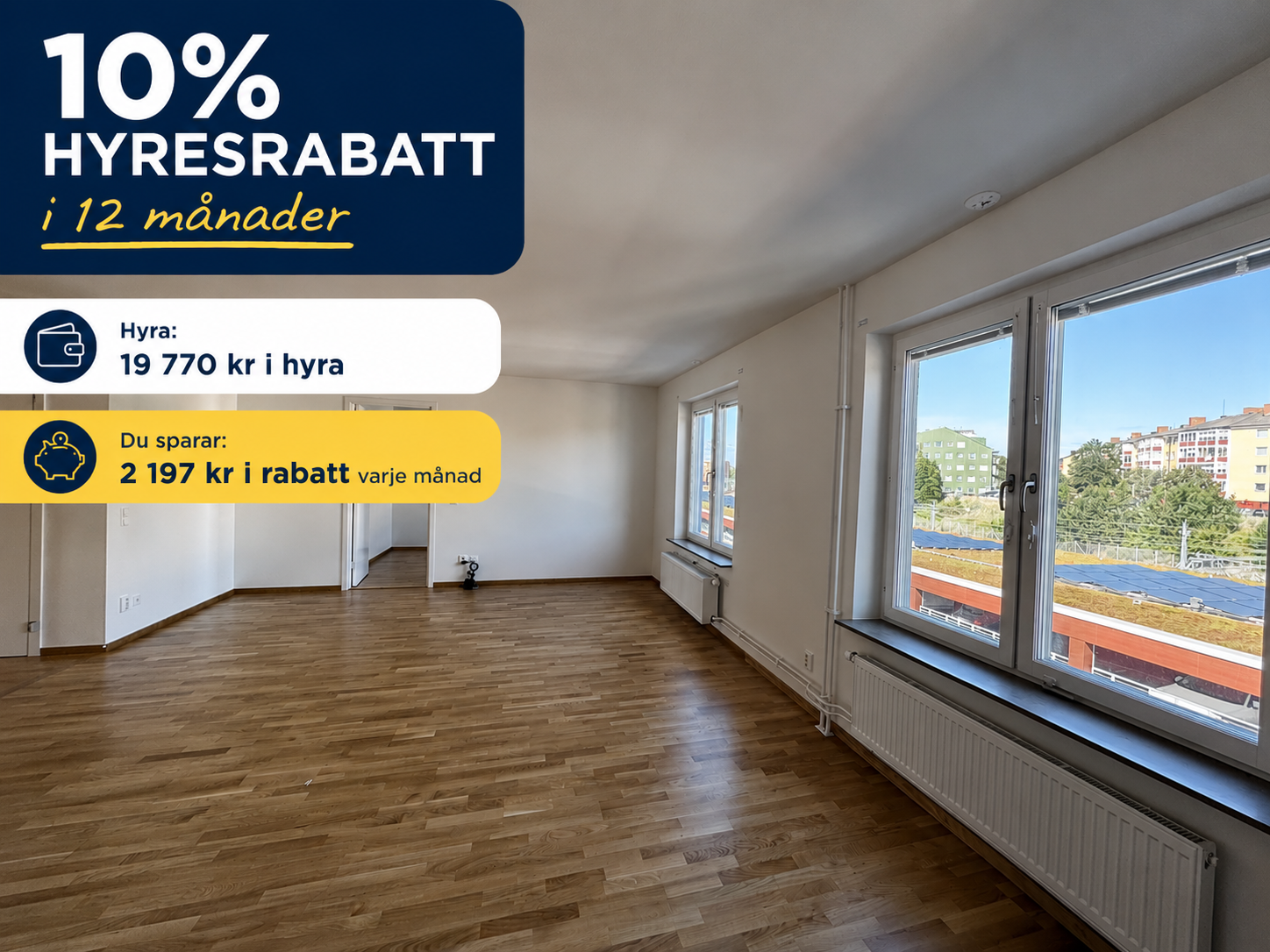 Lägenhet, 4 rooms, 97 sqm, Järfälla