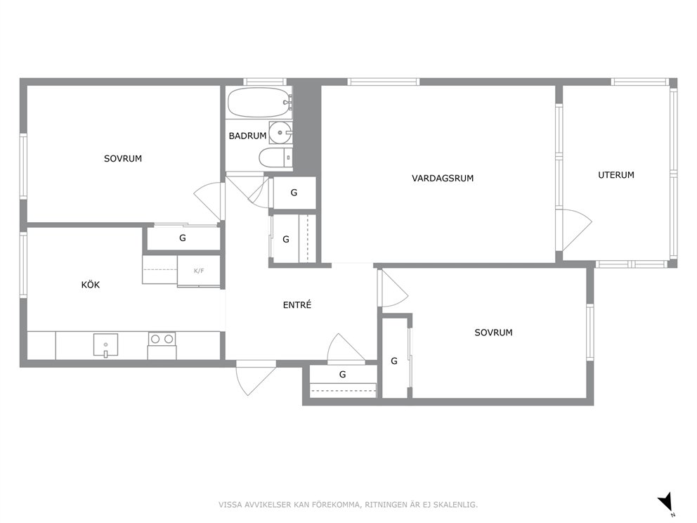 Lägenhet, 3 rooms, 67 sqm, Ängelholm
