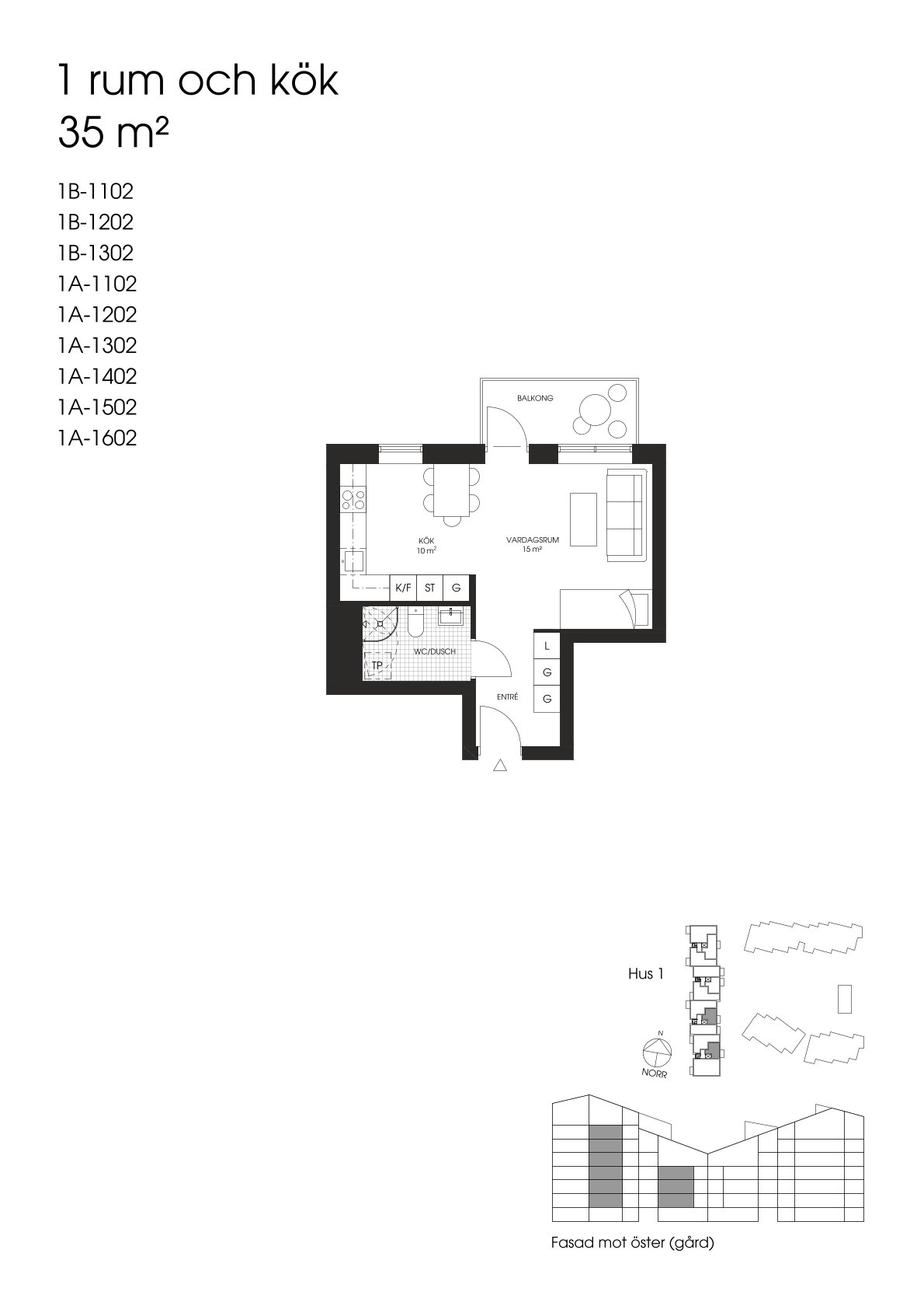 1 rok · 35 m² i Växjö – bild 9