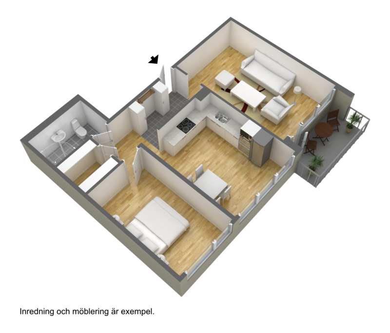 2 rok · 66 m² i Borås – bild 3
