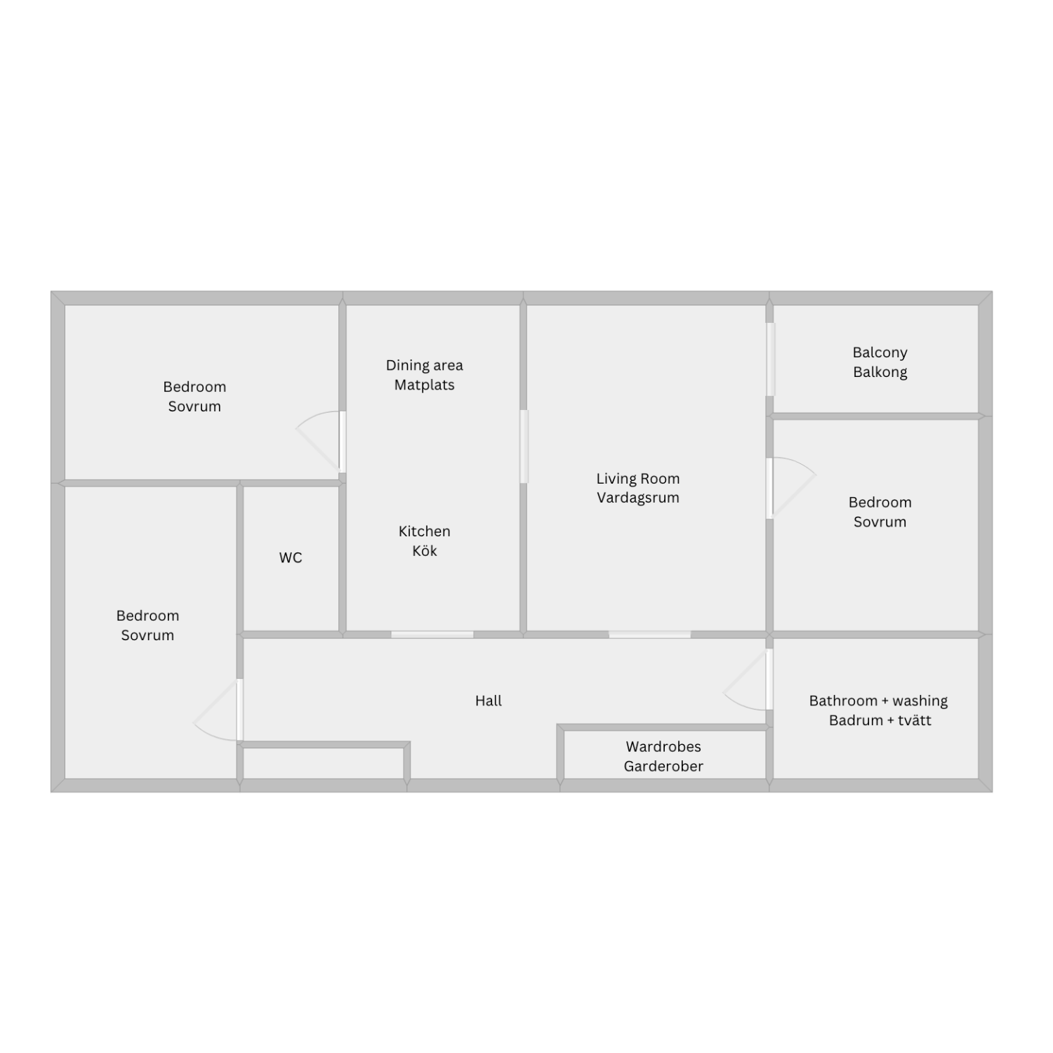 Lägenhet, 4 rum, 91 kvm, Nacka