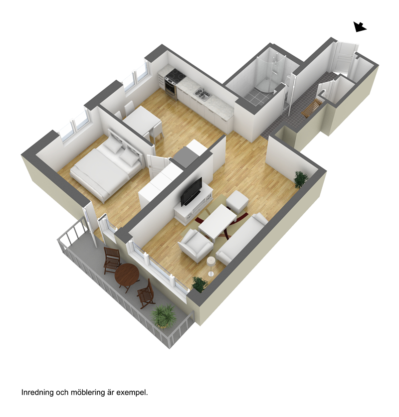 2 rok · 58 m² i Borås – bild 2