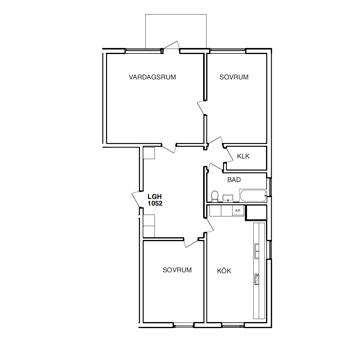 Lägenhet, 4 rooms, 90 sqm, Nynäshamn