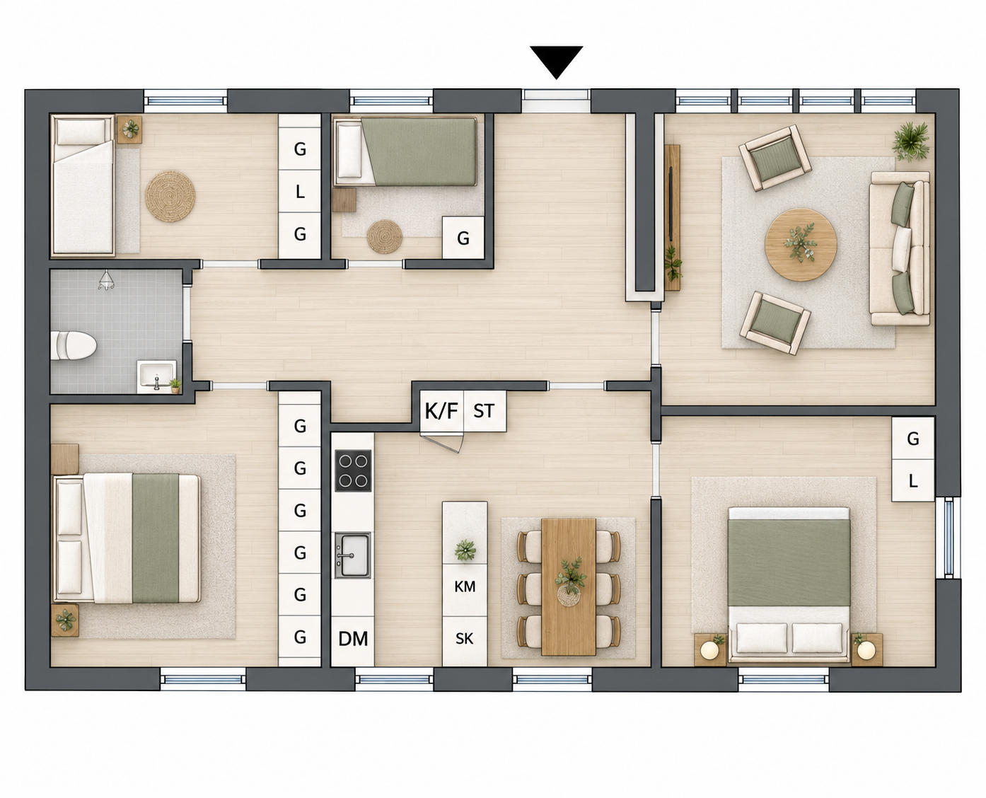 Lägenhet, 5 rooms, 95 sqm, Örnsköldsvik