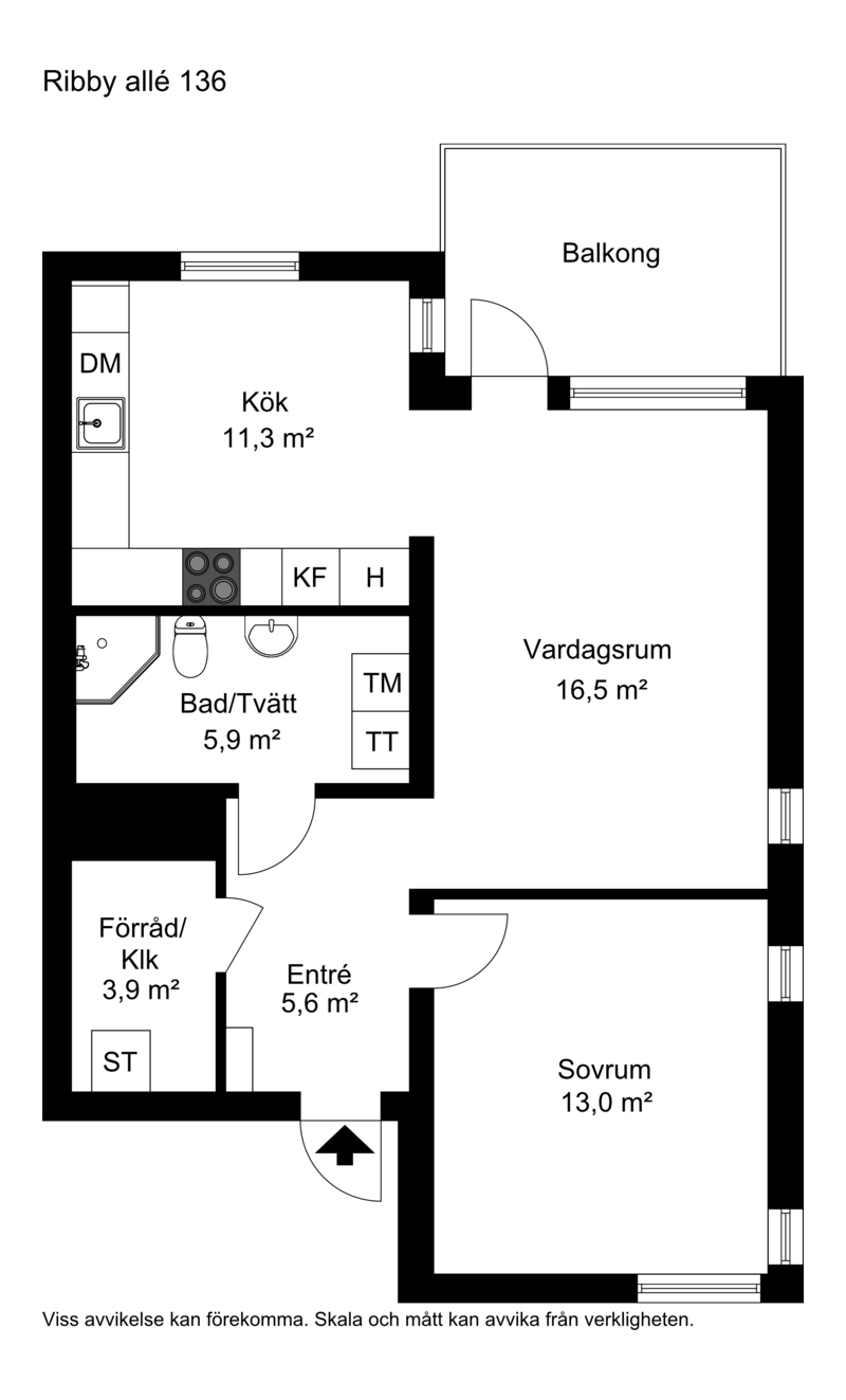 Lägenhet, 2 rooms, 59 sqm, Stockholm