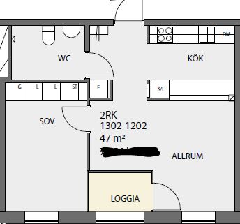 2 rok · 47 m² i Helsingborg – bild 5