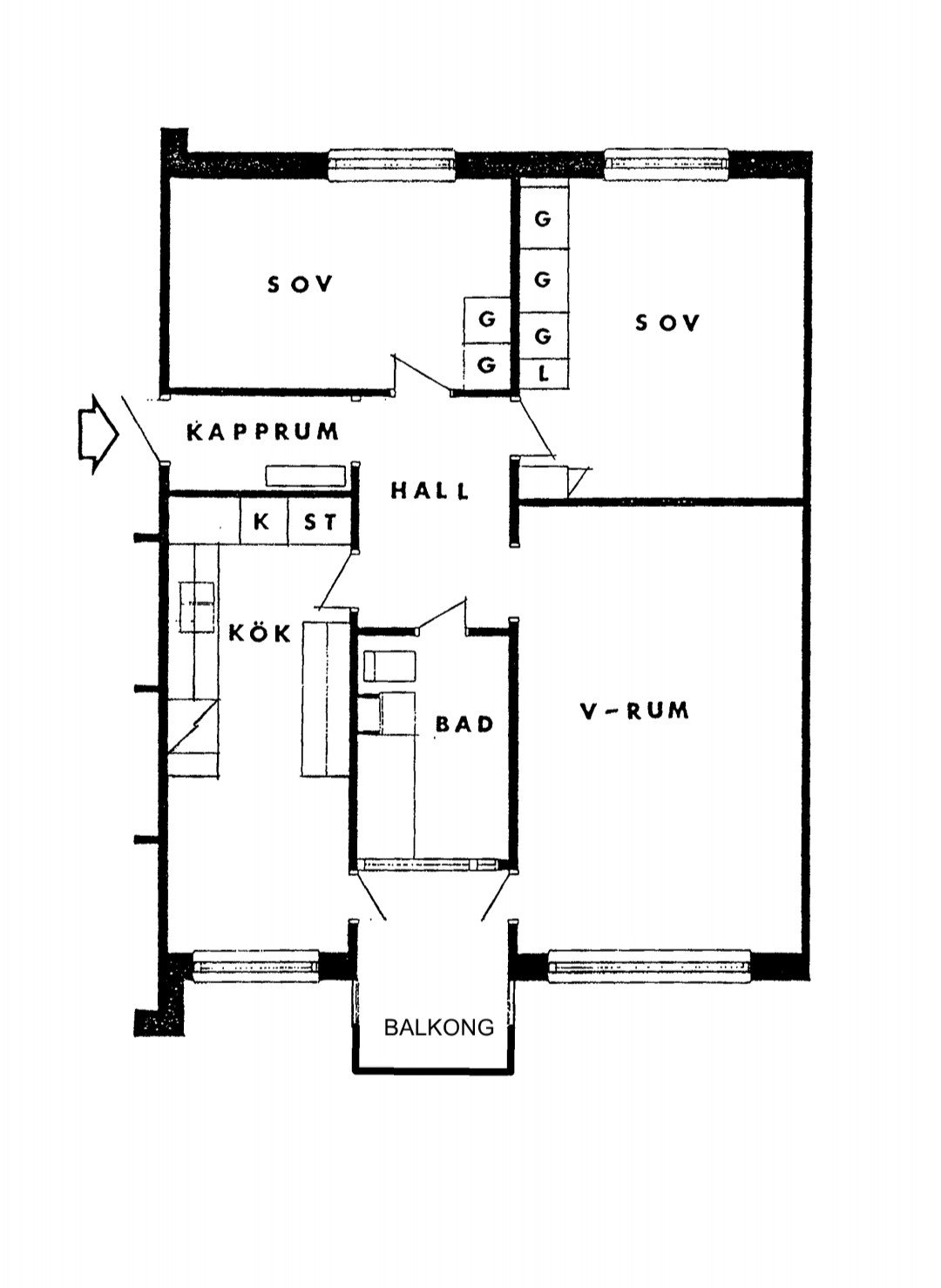 Lägenhet, 3 rum, 77 kvm, Västra Frölunda