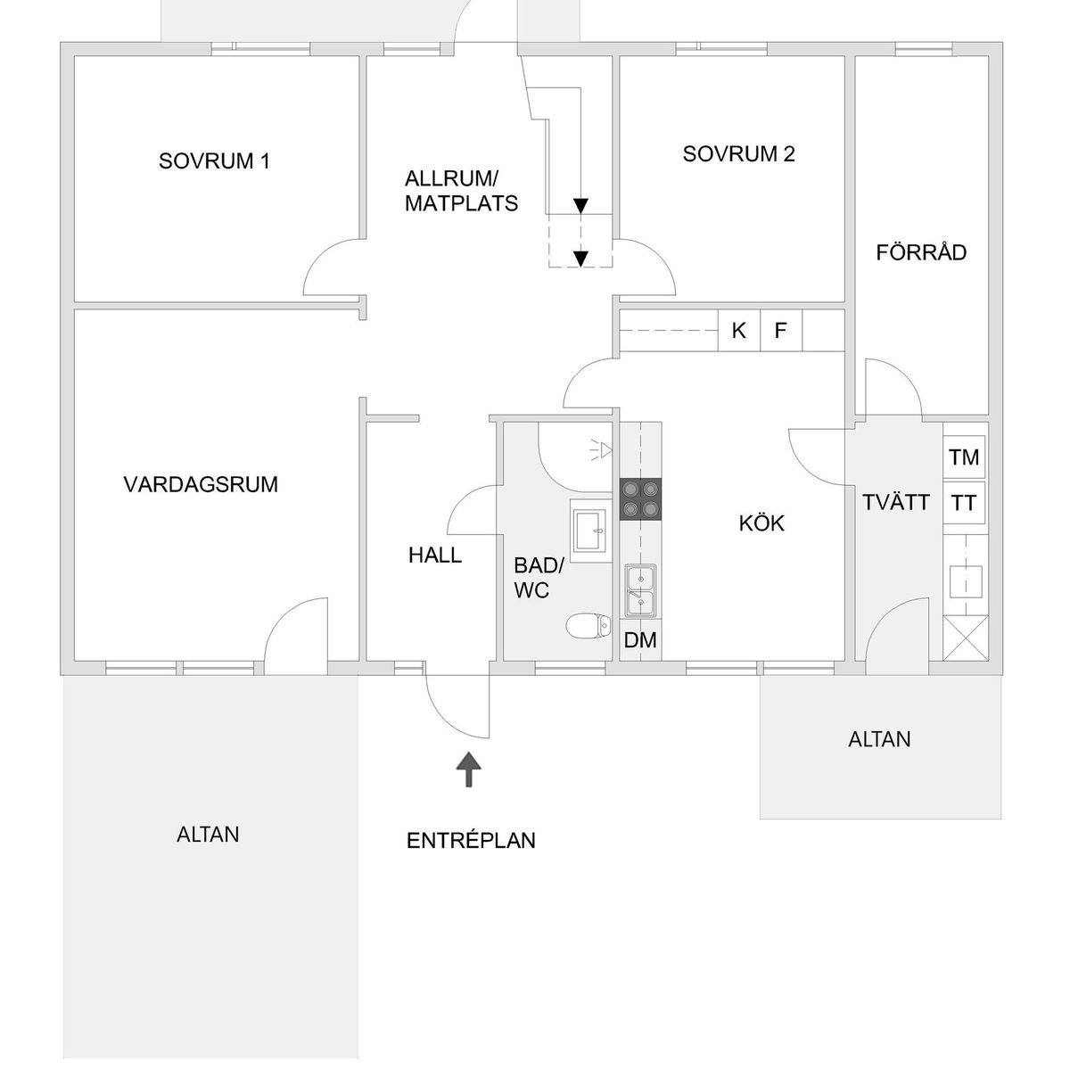 Radhus, 6 rum, 156 kvm, Holmsund