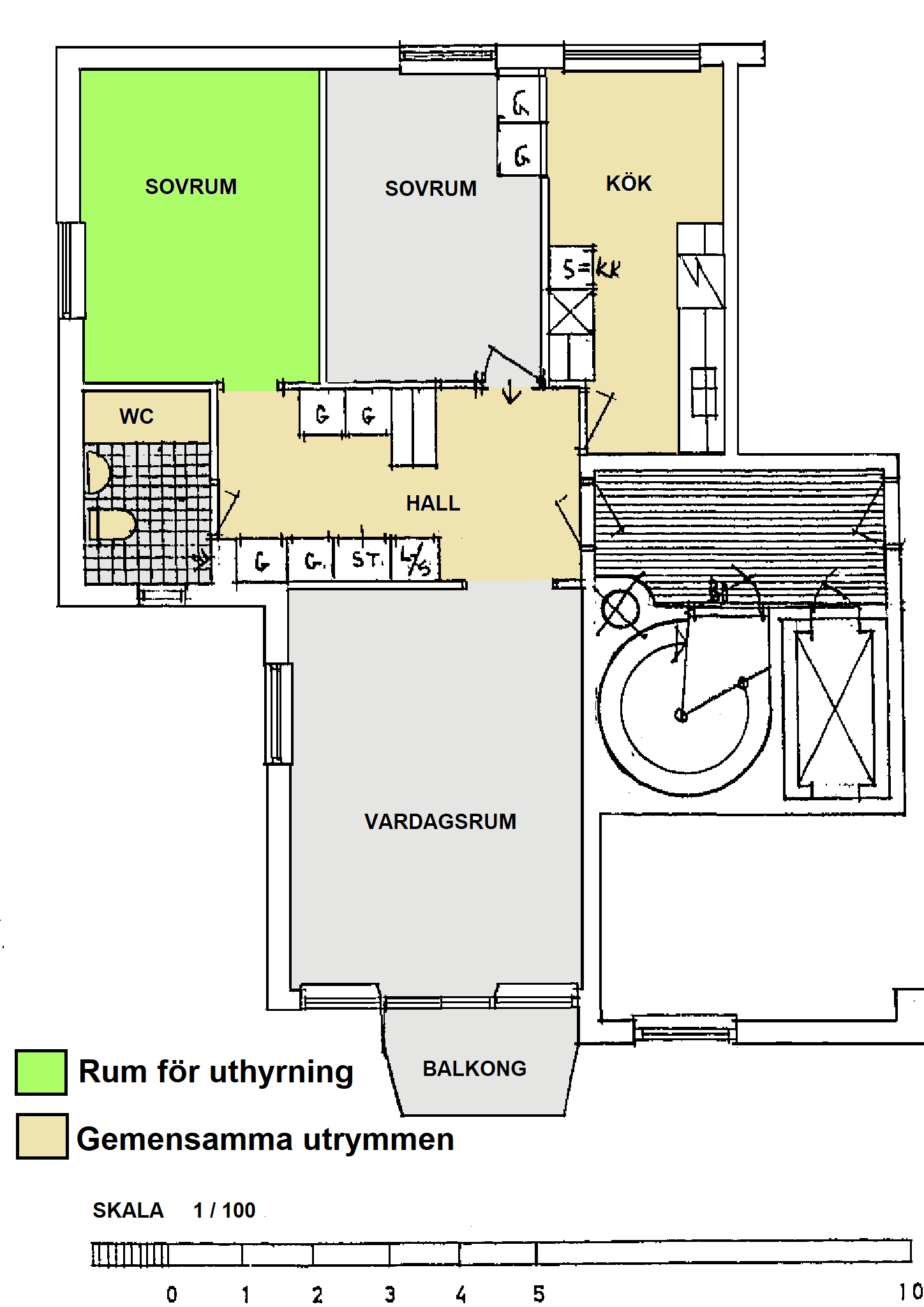 1 rum och kök, Skärholmen — 4 500 kr/mån — bild 3