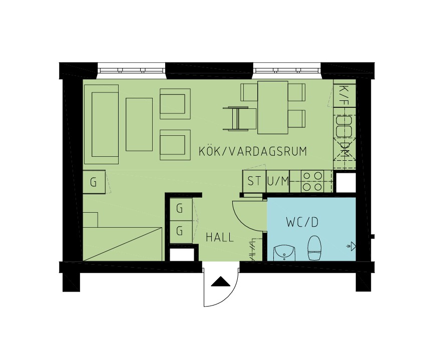 1 rok · 35 m² i Kalmar – bild 10