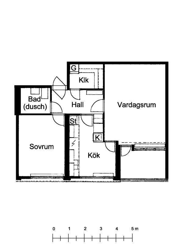 Lägenhet, 1 rooms, 20 sqm, Uppsala