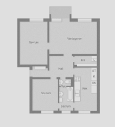 Lägenhet, 3 rooms, 75 sqm, Vällingby