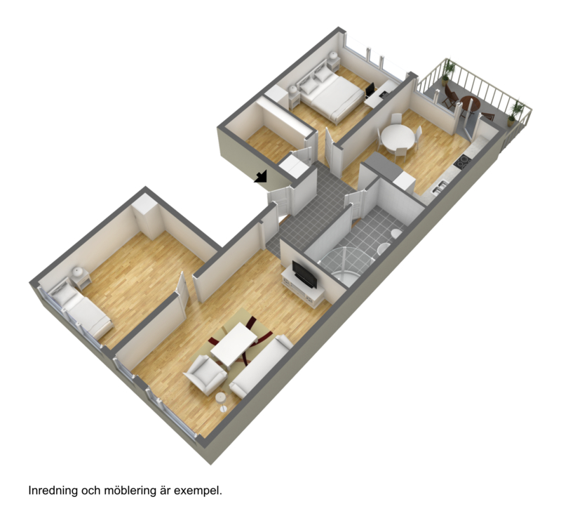 3 rok · 80 m² i Borås – bild 2