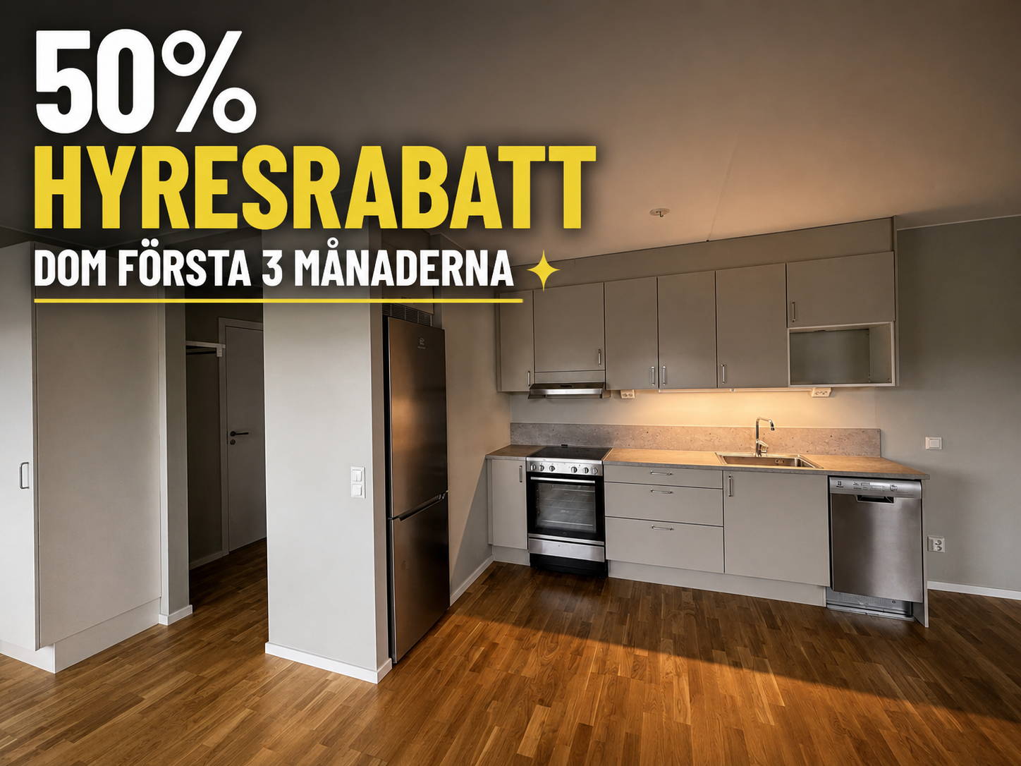 Lägenhet, 2 rooms, 55 sqm, Enköping