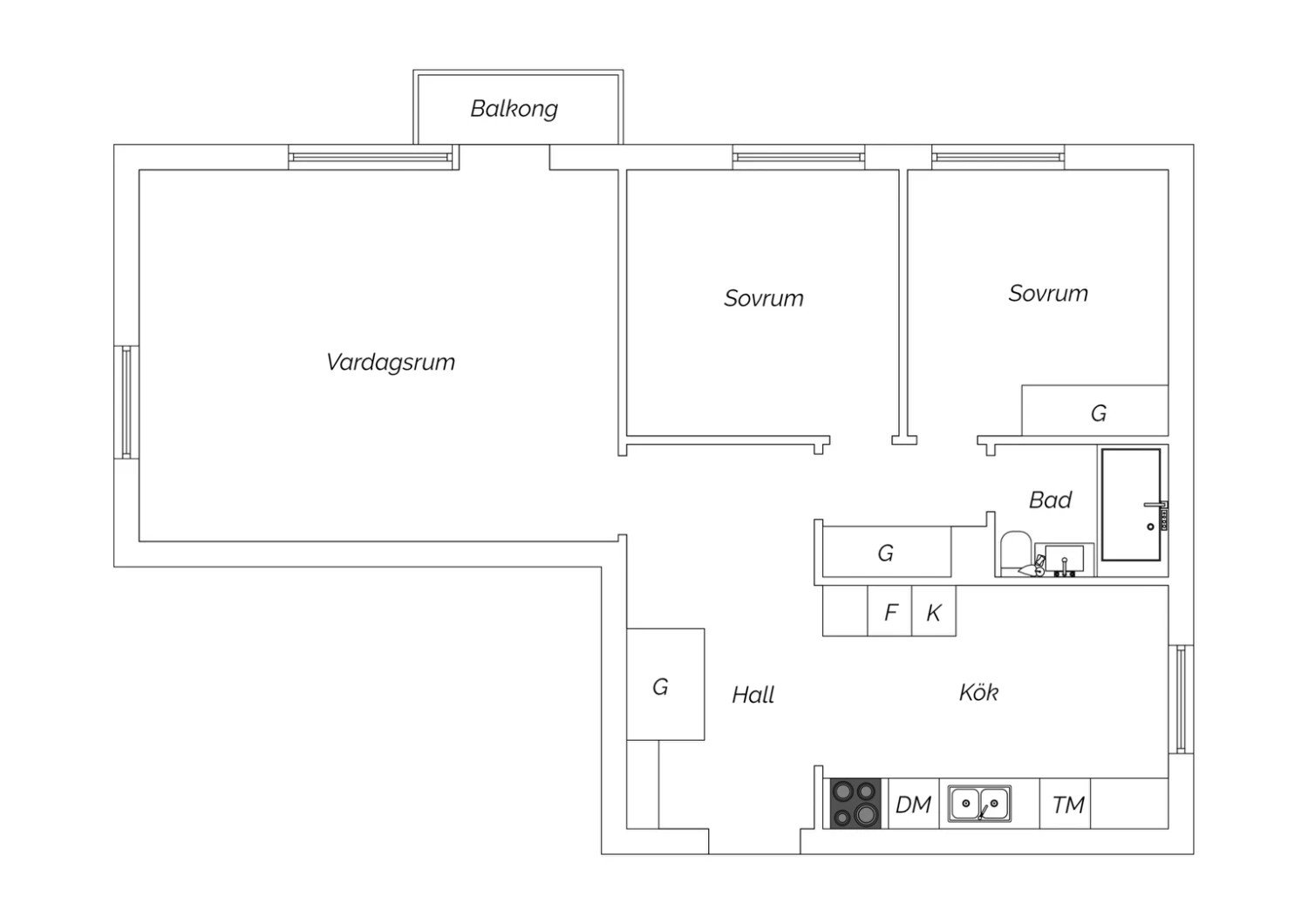 3 rok · 78 m² i Malmö – bild 13