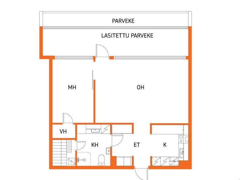 apartment at Torikuja, Raisio 2