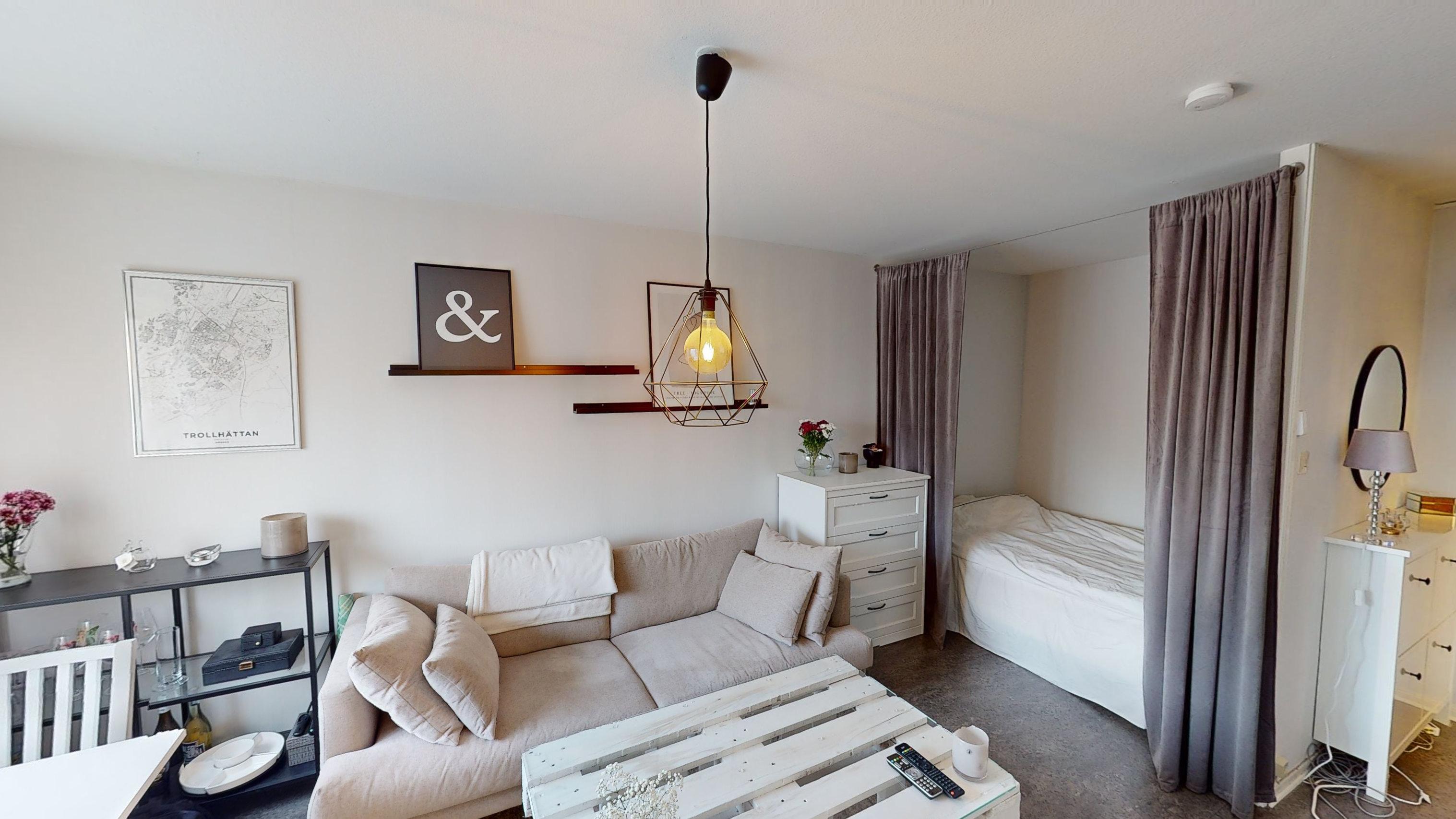 Lägenhet, 1 rooms, 28 sqm, Trollhättan