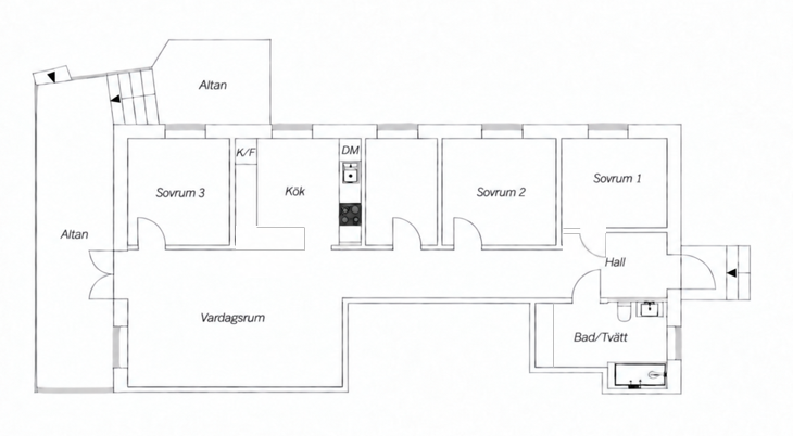 5 rok · 86 m² i Hägersten – bild 23
