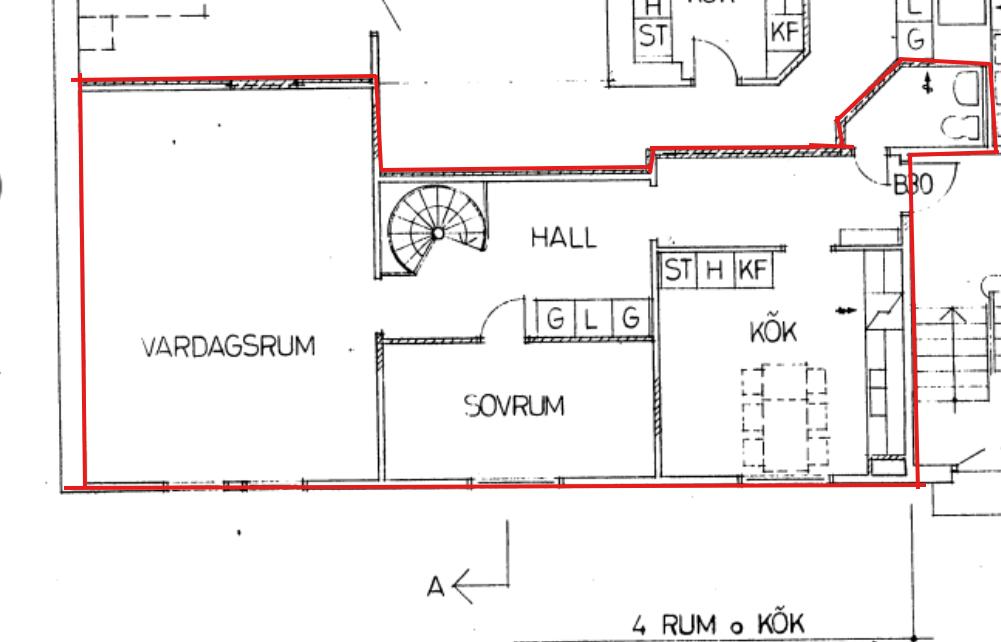 Lägenhet, 4 rooms, 118 sqm, Borås