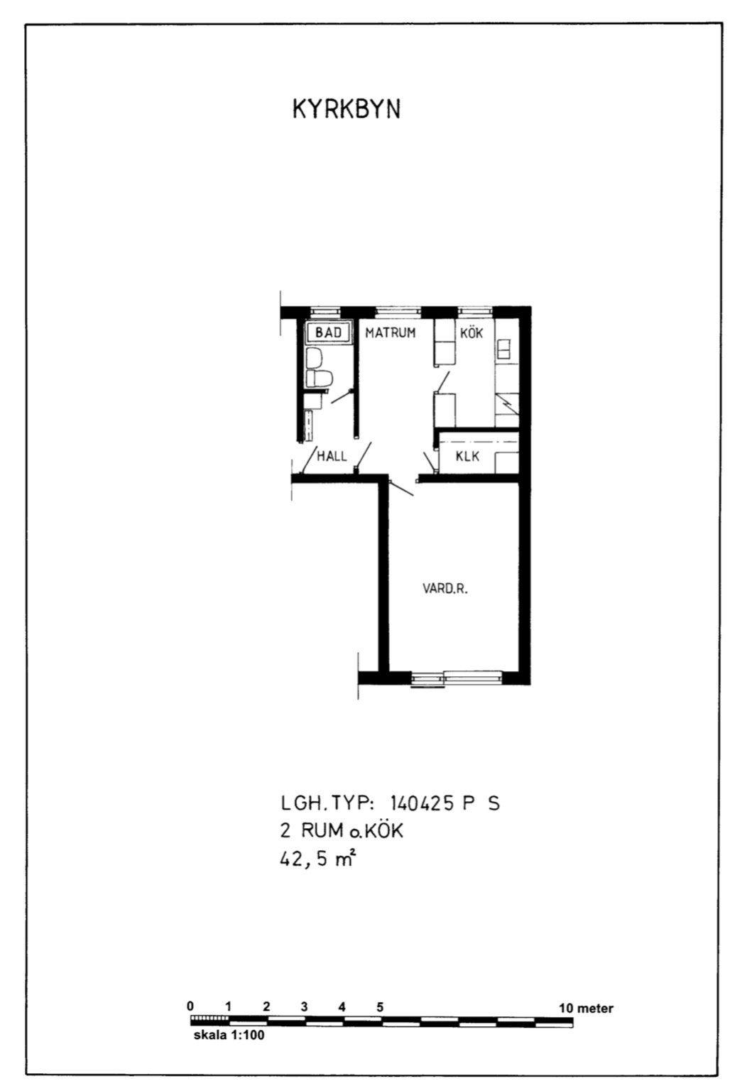 2 rooms · 42 m² in Goteborg