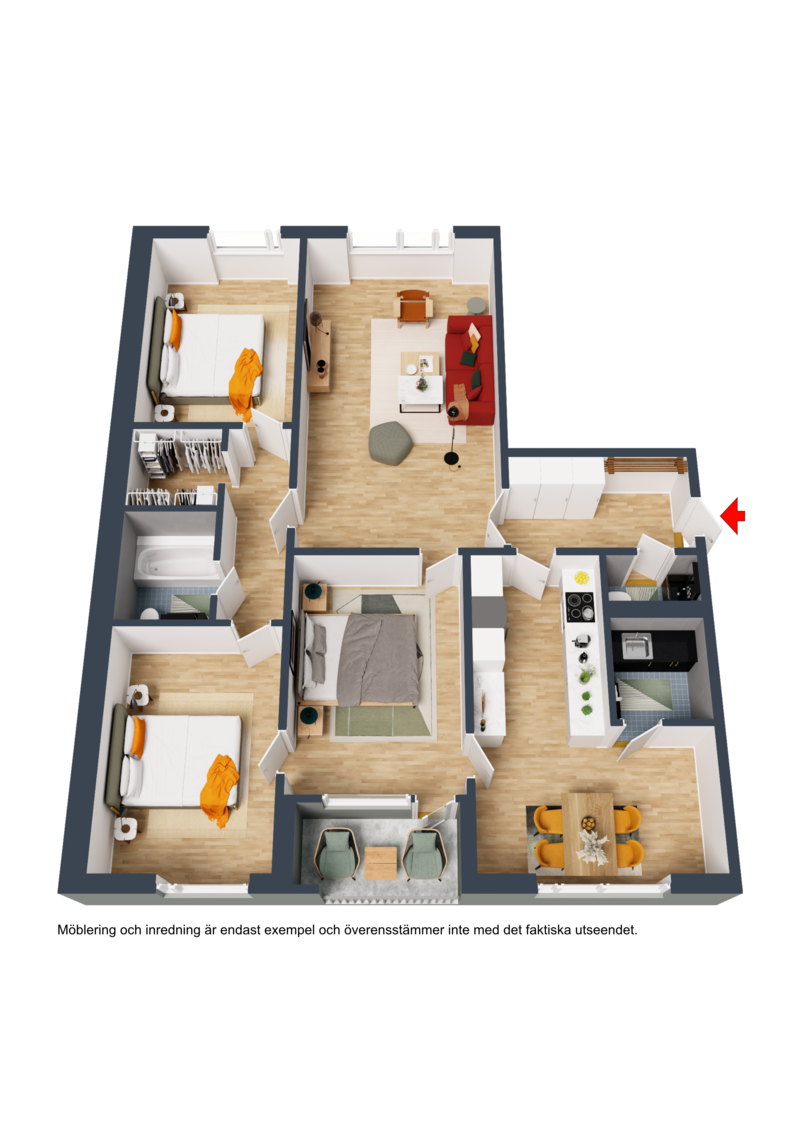 4 rok · 107 m² i Västerås – bild 11
