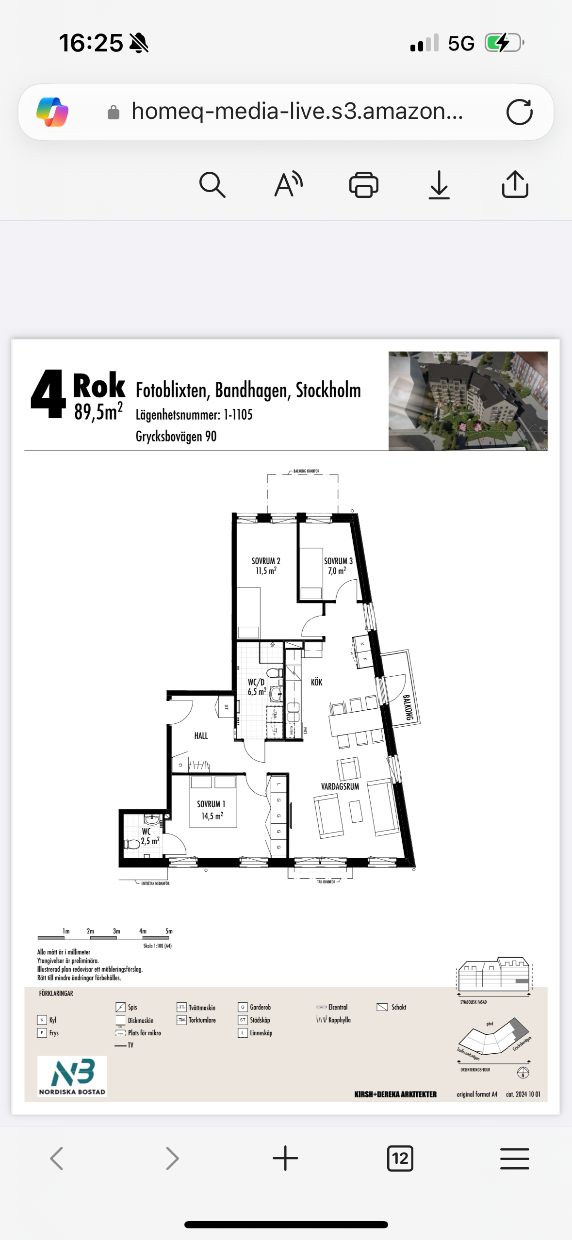 Lägenhet, 4 rooms, 90 sqm, Bandhagen