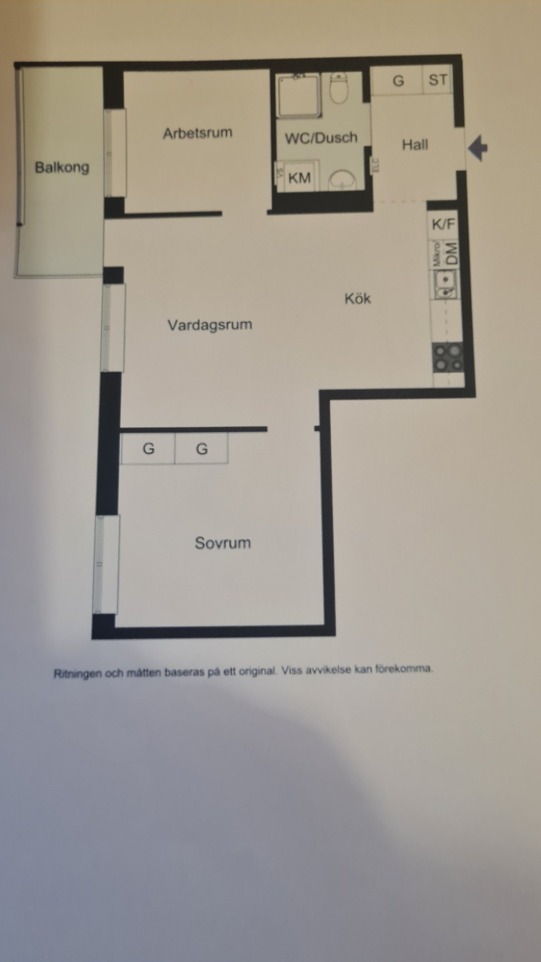 Lägenhet, 3 rooms, 59 sqm, Uppsala