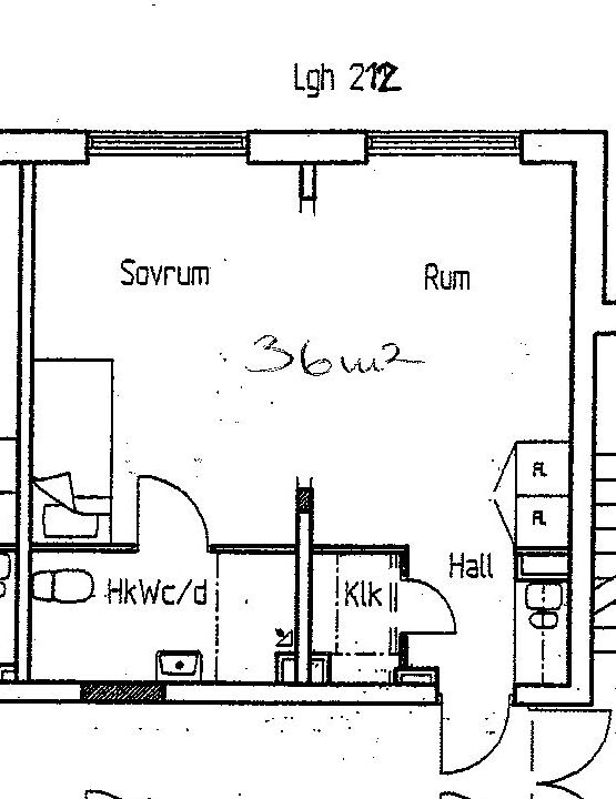 Lägenhet, 2 rooms, 36 sqm, Borås