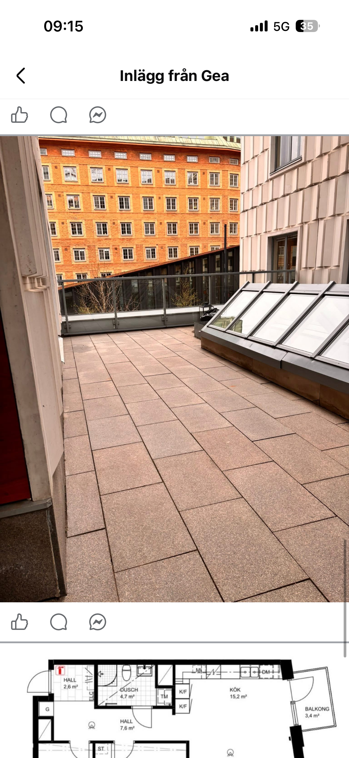 3 rum och kök, Norrmalm, 8 500 kr/mån, bild 5