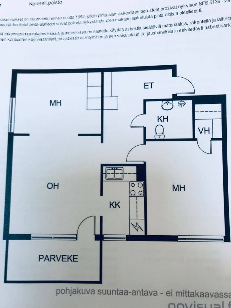 Valoisa pieni kolmio  Kajaanin yläkaupungilla 4