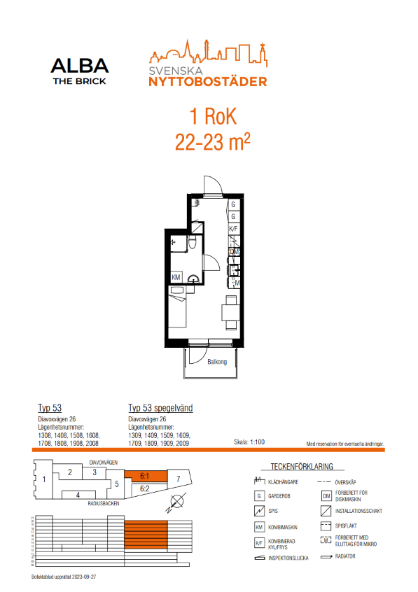 Lägenhet, 1 rooms, 23 sqm, Hägersten