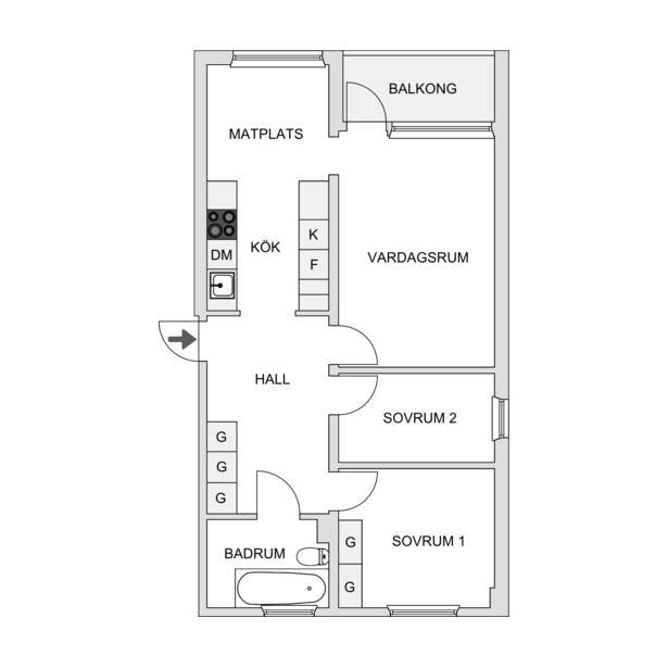 3 rum Skärholmen — 14 000 kr/mån | Bostadsögat