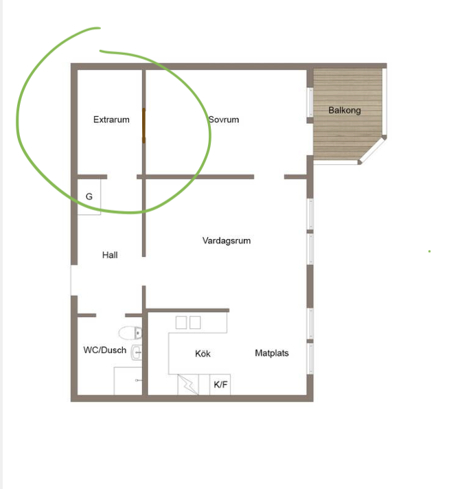 Lägenhet, 3 rooms, 66 sqm, Saltsjö-boo