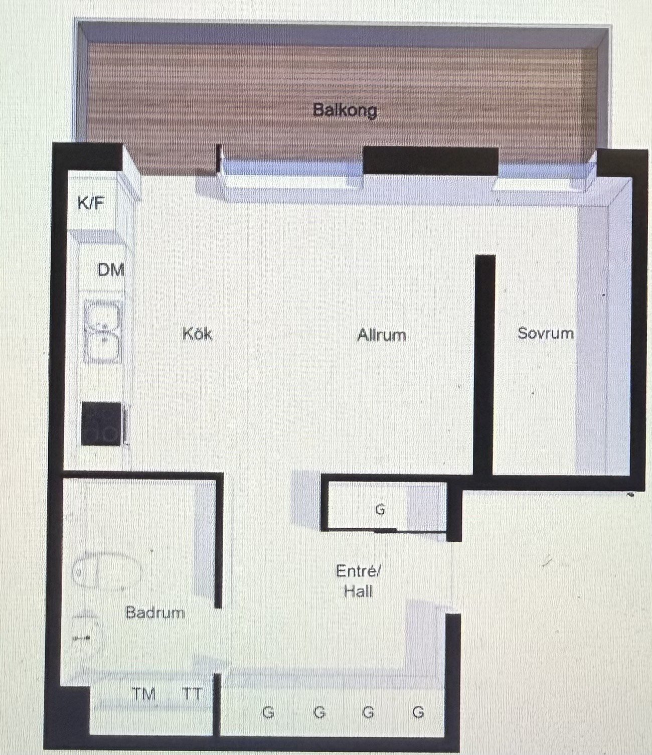 Lägenhet, 2 rooms, 40 sqm, Hägersten