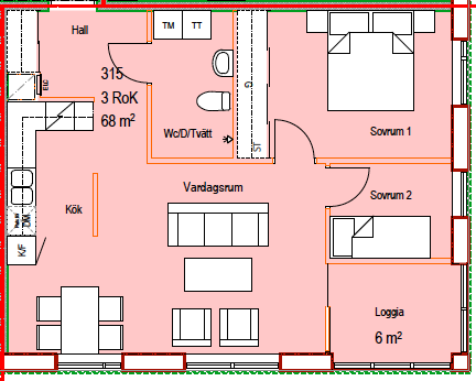 3 rok · 67 m² i Norrköping