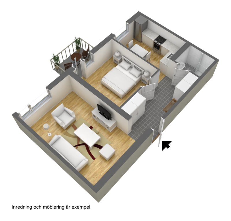 Lägenhet, 2 rum, 51 kvm, Borås