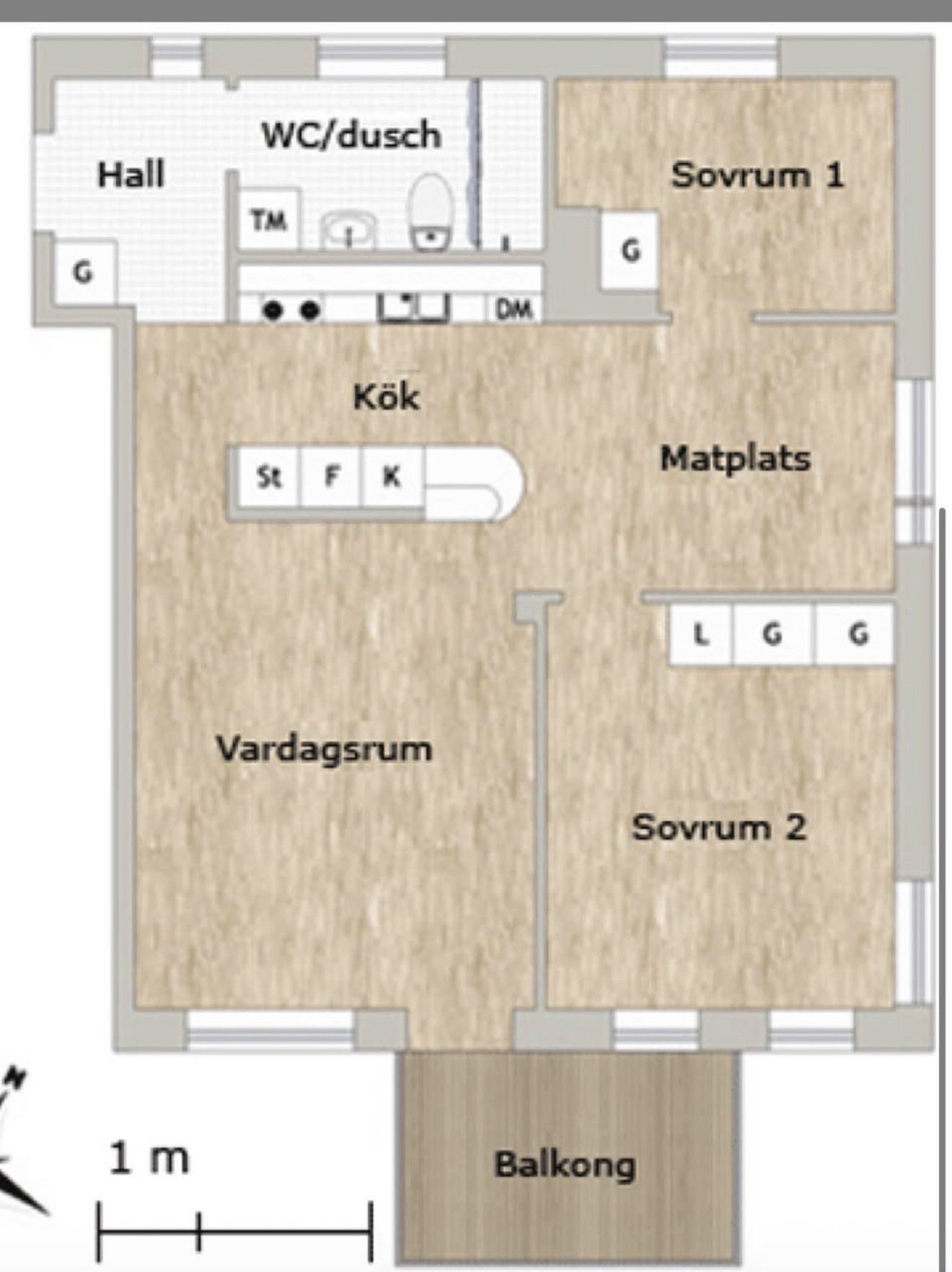 Lägenhet, 1 rooms, 25 sqm, Märsta