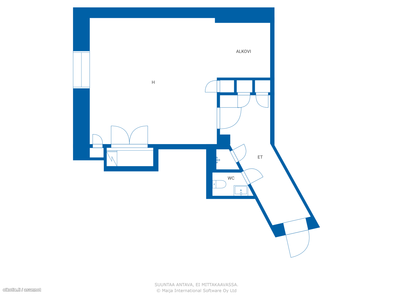 apartment at Ruununmaankatu, Kotka 2