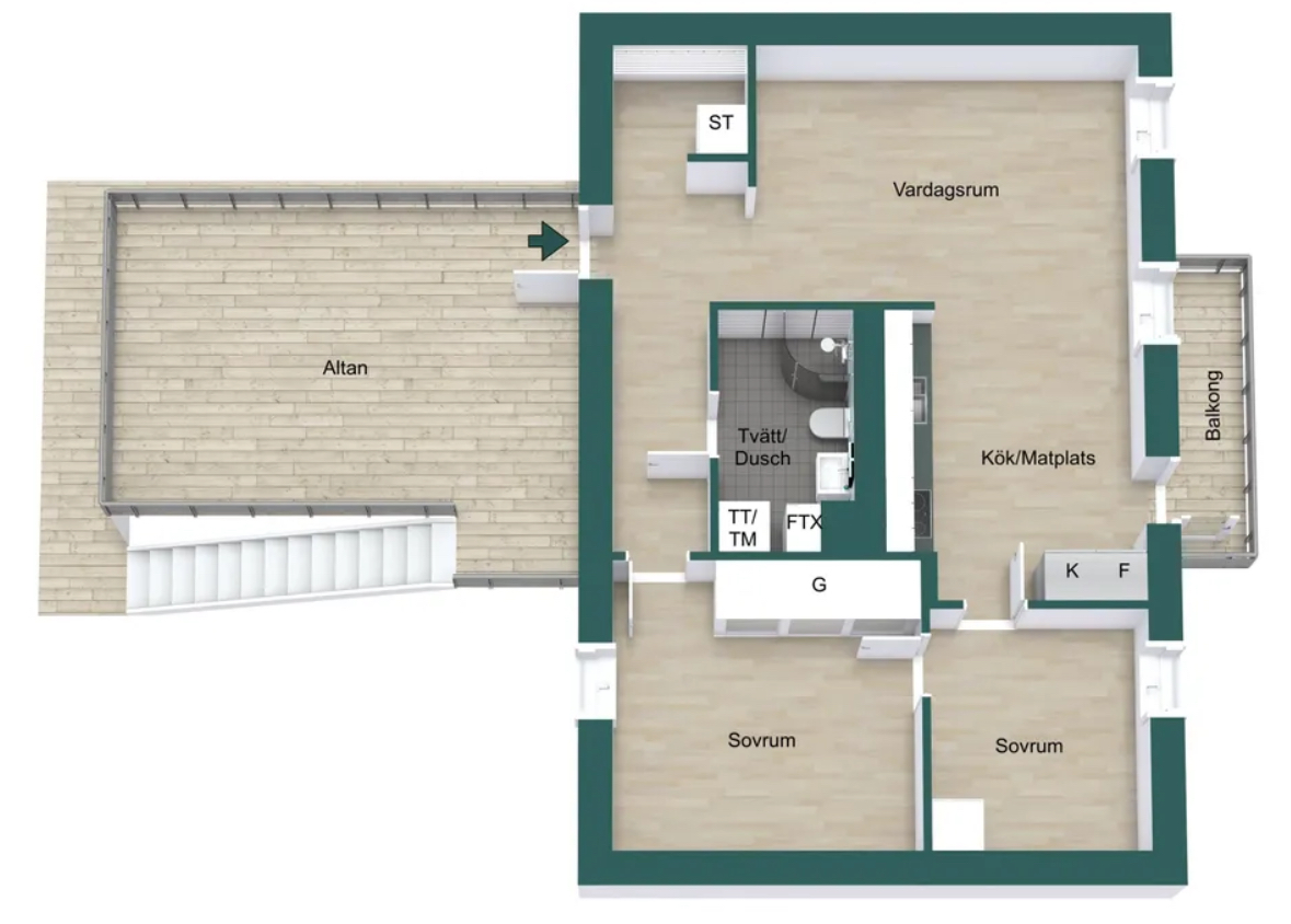 Opalvägen, Uppsala Apartment Qasa